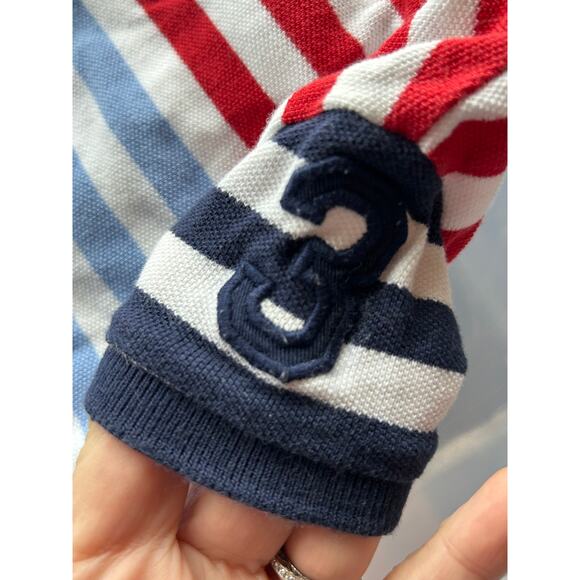 Ralph Lauren Baby Boys Patriotic SS Bodysuit Collar Polo BIg Logo 3 Mos - Picture 8 of 11